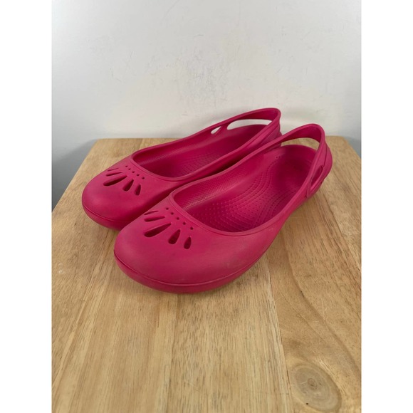 CROCS Shoes Crocs Womens Thea Slingback Pink Ballet Flats Sandals